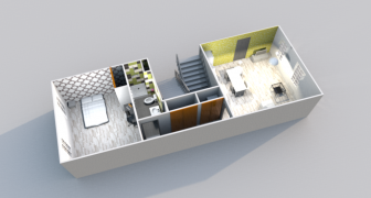 3 - Appartement T2 entièrement rénové (47m²)